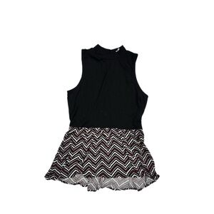 Candie's Black and White Chevron Kids Dress